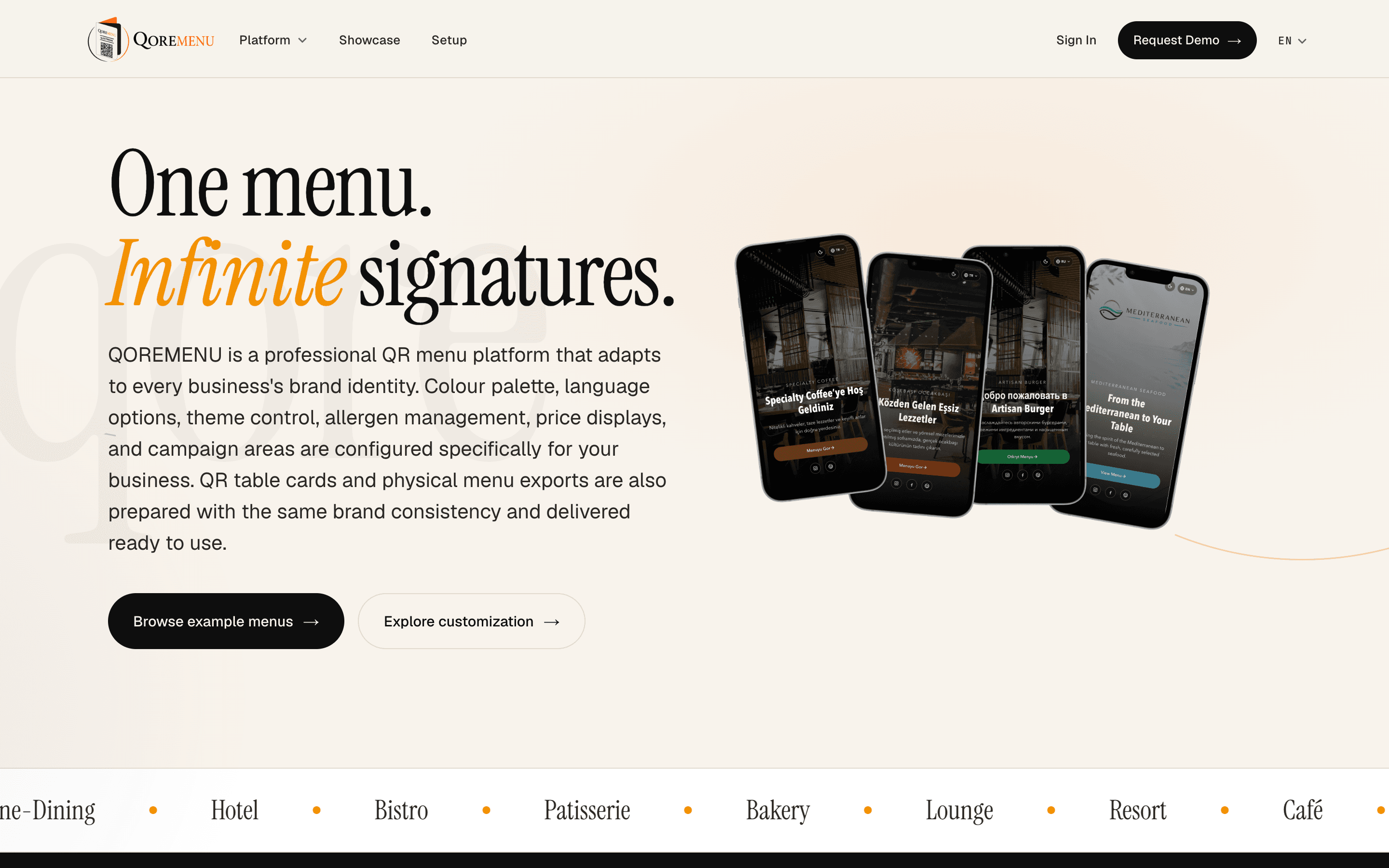 QOREMENU